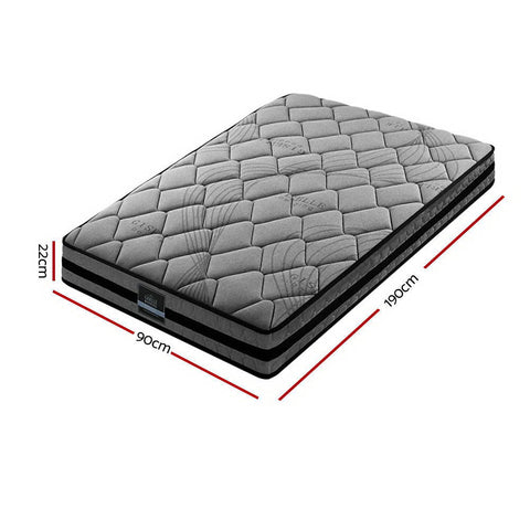 Giselle Bedding 22cm Mattress Medium Firm Single Chez Guru