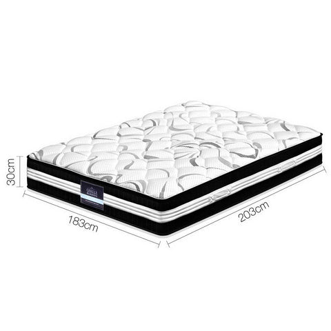 Giselle Bedding 30cm Mattress Medium Firm King Chez Guru