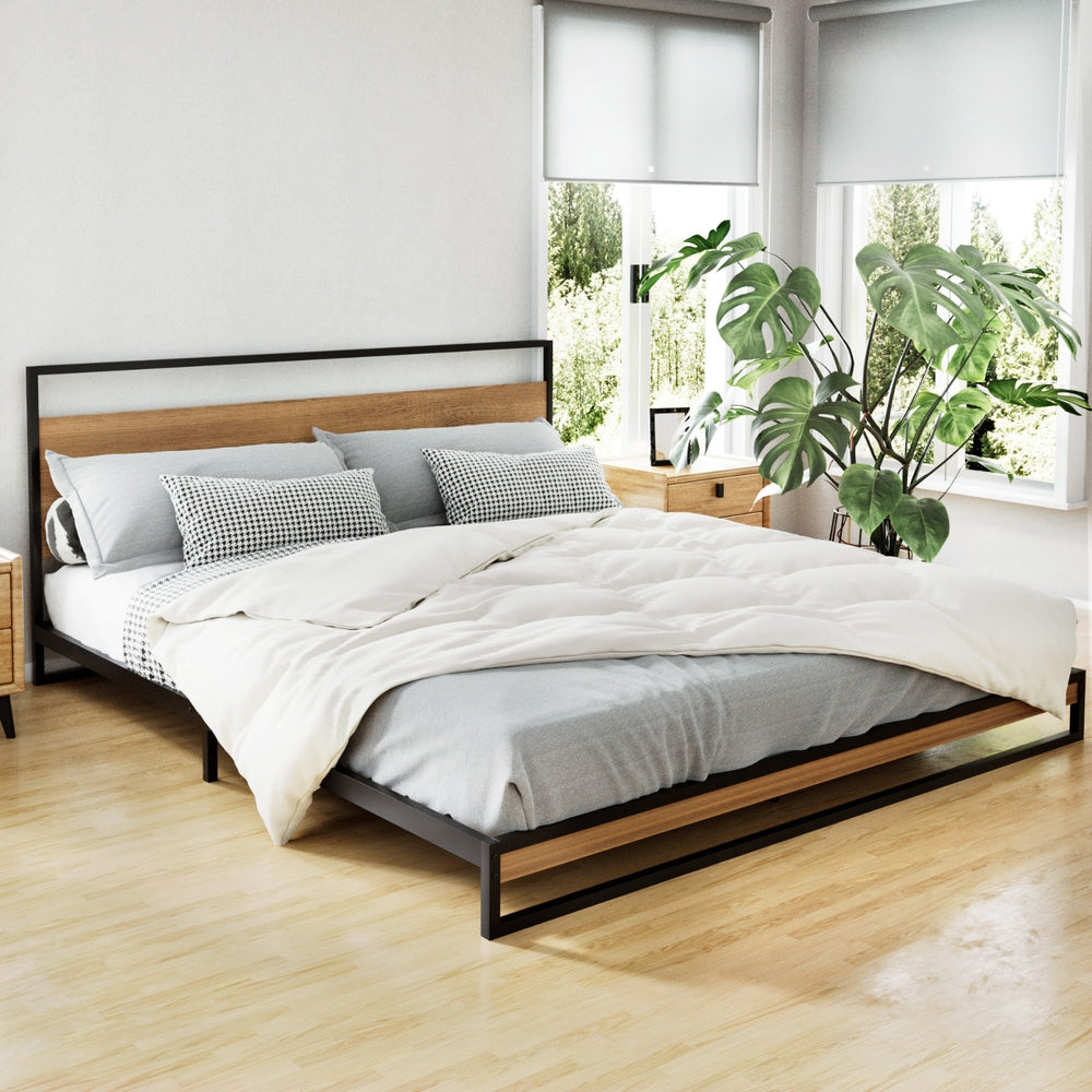 Artiss Bed Frame King Size Metal Bed Frame DANE Chez Guru