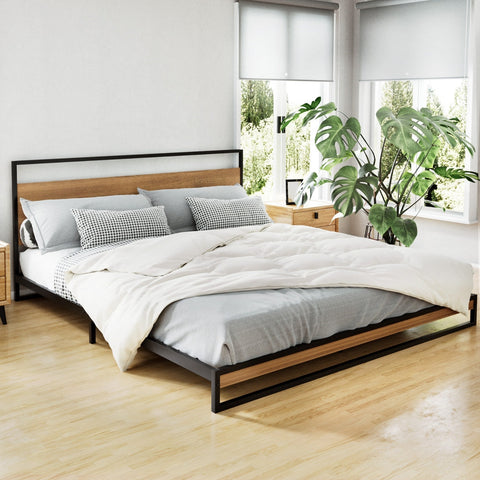 Artiss Bed Frame King Size Metal Bed Frame DANE Chez Guru