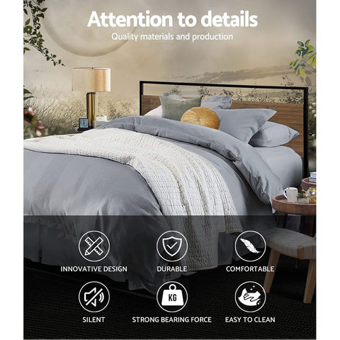 Artiss Bed Frame King Size Metal Bed Frame DANE Chez Guru