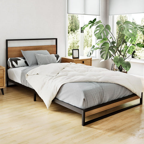 Artiss Bed Frame Metal Bed Frame DANE - King Single Chez Guru