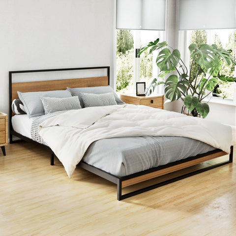 Artiss Bed Frame Queen Size Metal Bed Frame DANE Chez Guru