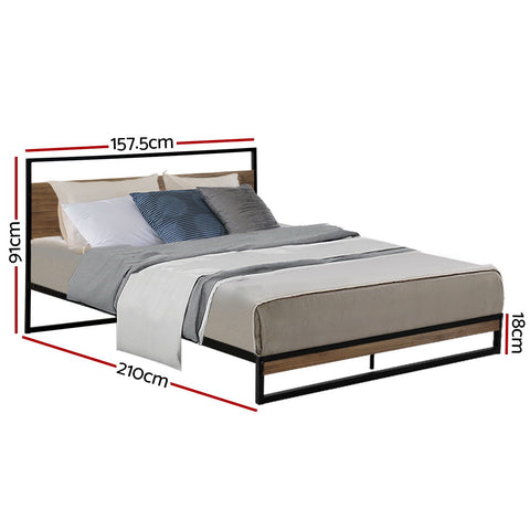 Artiss Bed Frame Queen Size Metal Bed Frame DANE Chez Guru