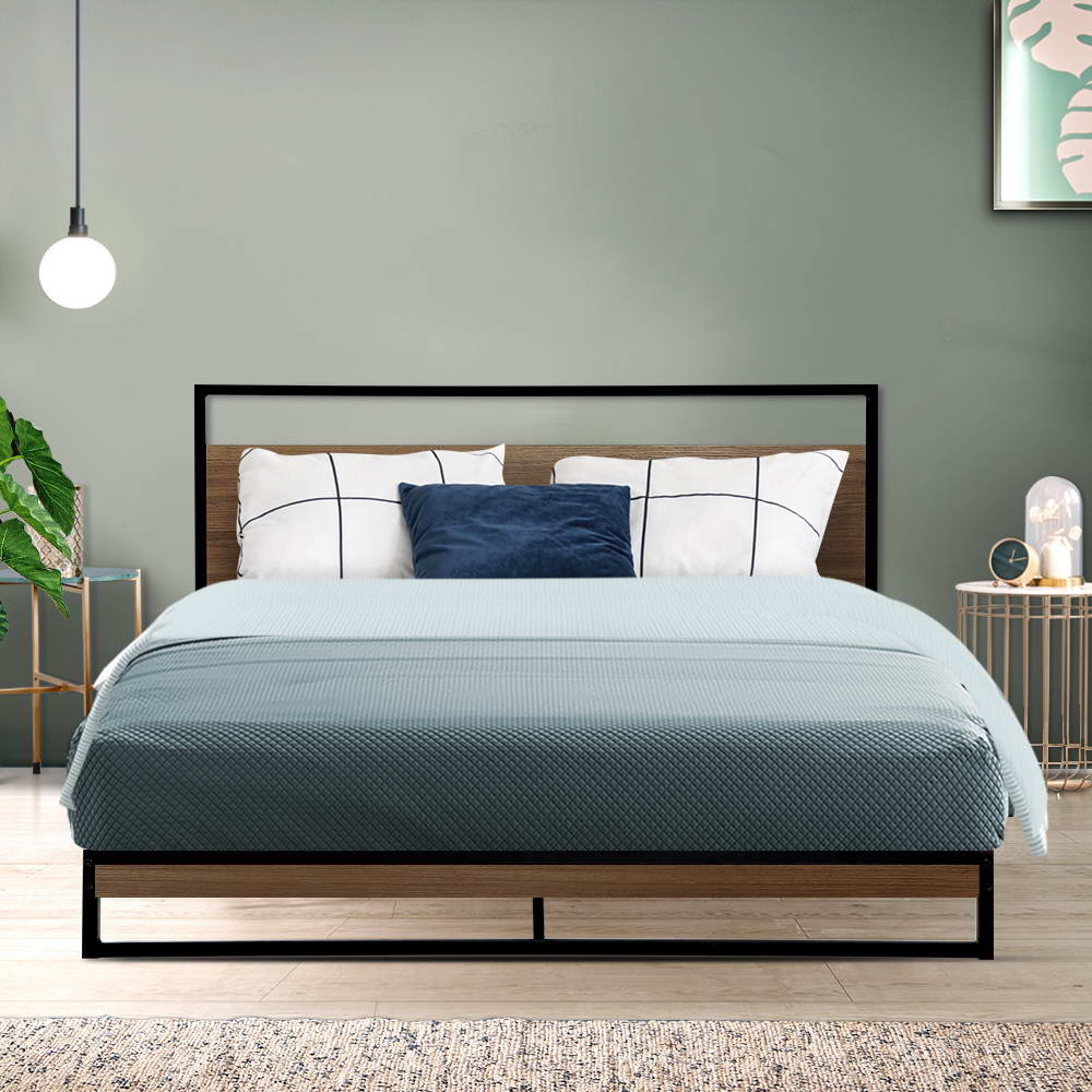 Artiss Bed Frame Queen Size Metal Bed Frame DANE Chez Guru
