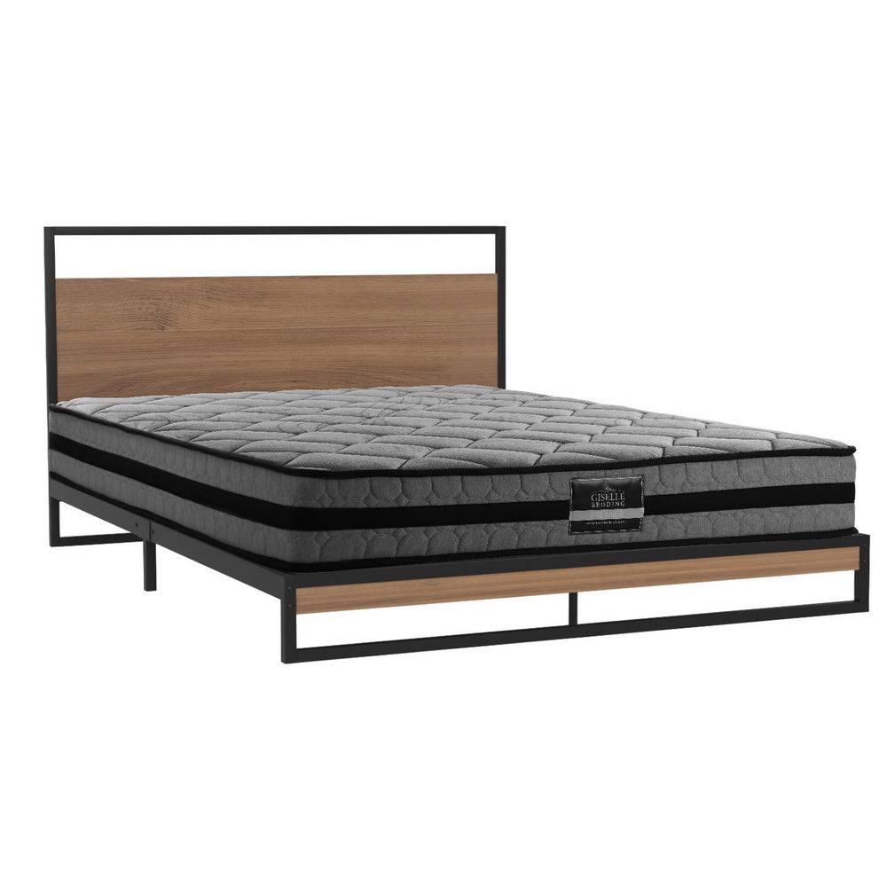 Artiss Bed Frame Queen Size Metal Frame DANE with Mattress Chez Guru