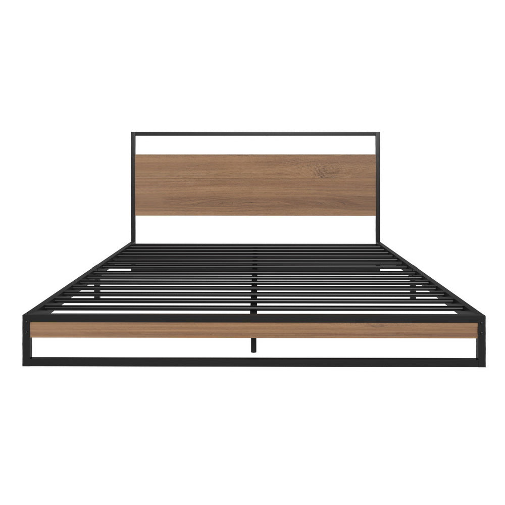 Artiss Bed Frame Queen Size Metal Frame DANE with Mattress Chez Guru