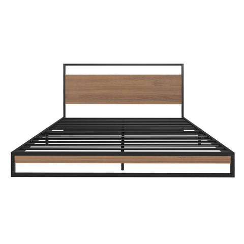 Artiss Bed Frame Queen Size Metal Frame DANE with Mattress Chez Guru