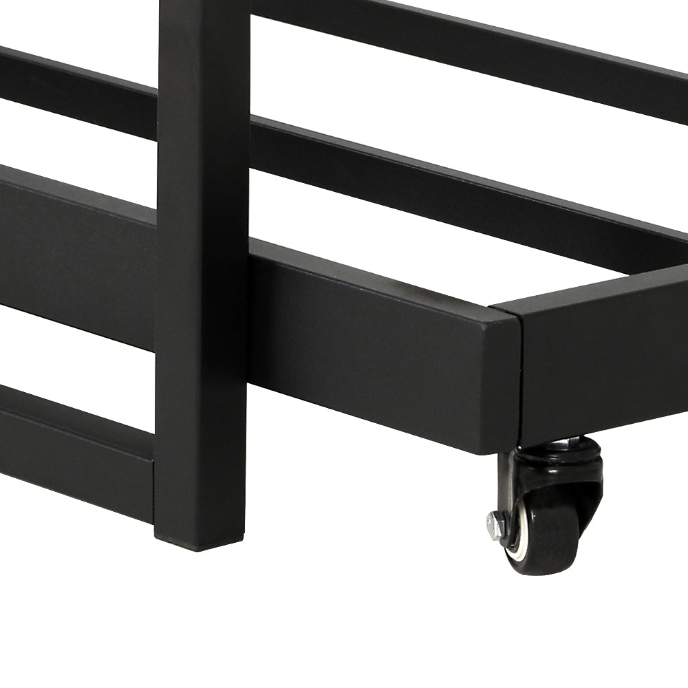 Artiss Bed Frame 2x Single Size Metal Trundle Daybed DEAN Chez Guru