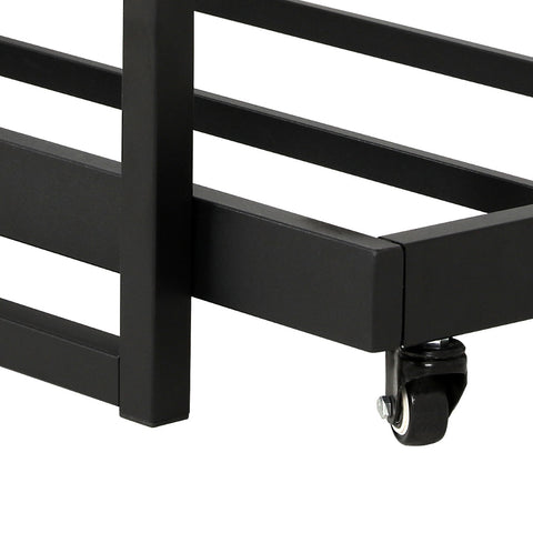 Artiss Bed Frame 2x Single Size Metal Trundle Daybed DEAN Chez Guru