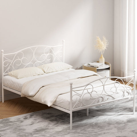 Artiss Bed Frame Double Size Metal Bed Frame GROA Chez Guru
