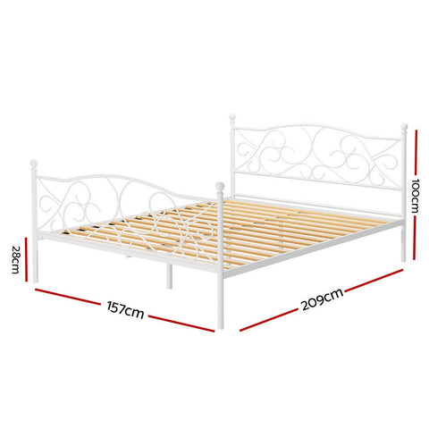 Artiss Bed Frame Queen Size Metal Bed Frame GROA Chez Guru