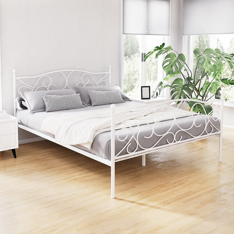 Artiss Bed Frame Queen Size Metal Bed Frame GROA Chez Guru