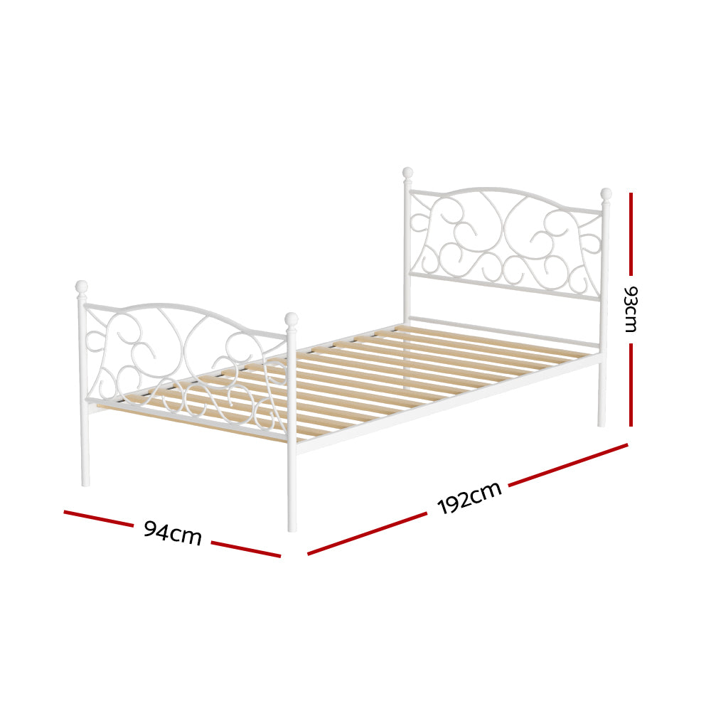 Artiss Bed Frame Single Size Metal Bed Frame GROA Chez Guru
