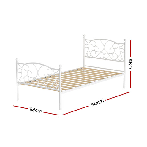 Artiss Bed Frame Single Size Metal Bed Frame GROA Chez Guru