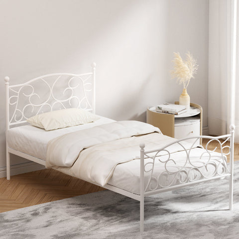 Artiss Bed Frame Single Size Metal Bed Frame GROA Chez Guru