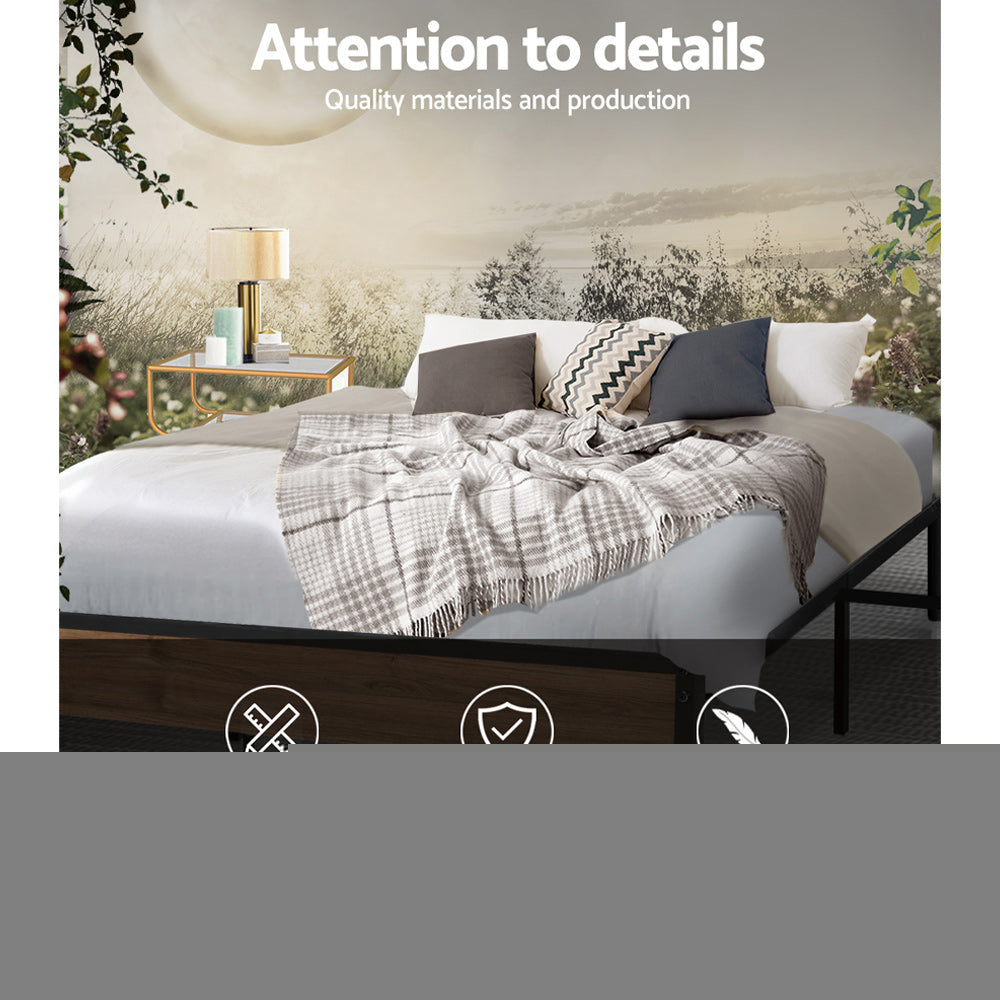 Artiss Bed Frame Metal Bed Frame Bed Base OSLO - Double Chez Guru