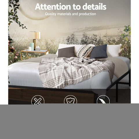 Artiss Bed Frame Metal Bed Frame Bed Base OSLO - Double Chez Guru