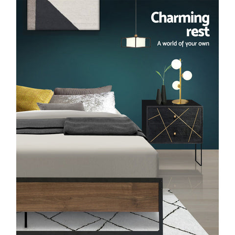 Artiss Bed Frame Metal Bed Frame Bed Base OSLO - Double Chez Guru
