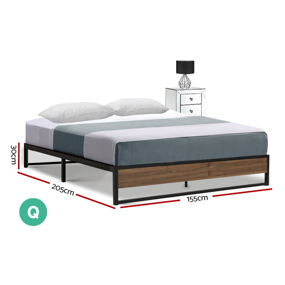 Artiss Bed Frame Metal Bed Frame Bed Base OSLO - Queen Chez Guru