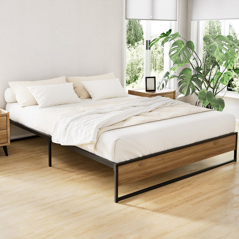 Artiss Bed Frame Metal Bed Frame Bed Base OSLO - Queen Chez Guru