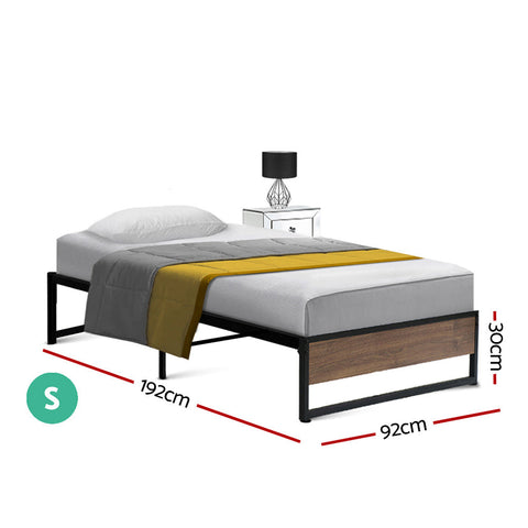 Artiss Bed Frame Metal Bed Frame Bed Base OSLO - Single Chez Guru