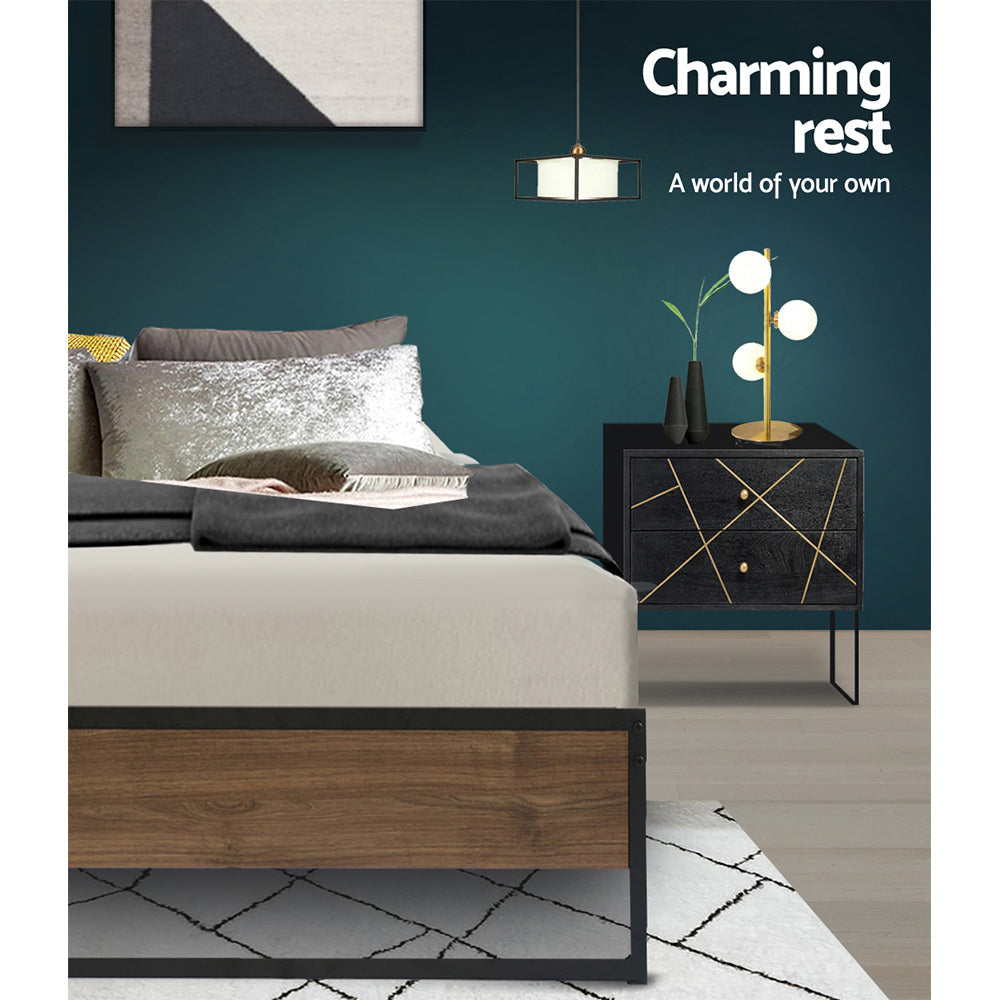 Artiss Bed Frame Metal Bed Frame Bed Base OSLO - Single Chez Guru