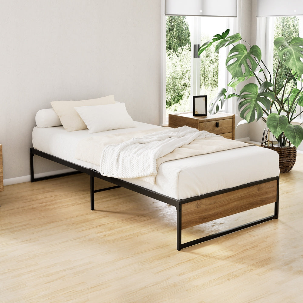 Artiss Bed Frame Metal Bed Frame Bed Base OSLO - Single Chez Guru