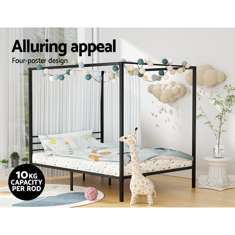 Artiss Bed Frame Double Size Metal Bed Frame POCHY Chez Guru