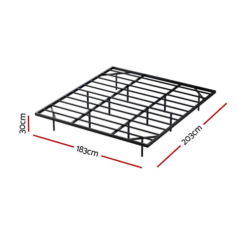 Artiss King Bed Frame,Floating Metal Bed Frame with Smart LED Lights - Sturdy Metal Platform Bed Base, Silent Design, Tool-Free Assembly, 300KG Capacity for Home/Hotel/Master Bedroom