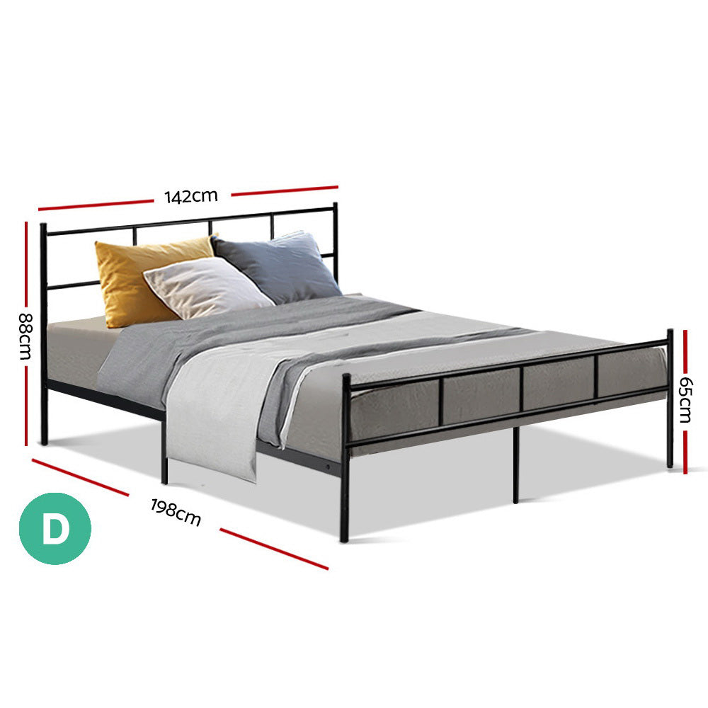 Artiss Bed Frame Double Metal Bed Frame SOL Chez Guru