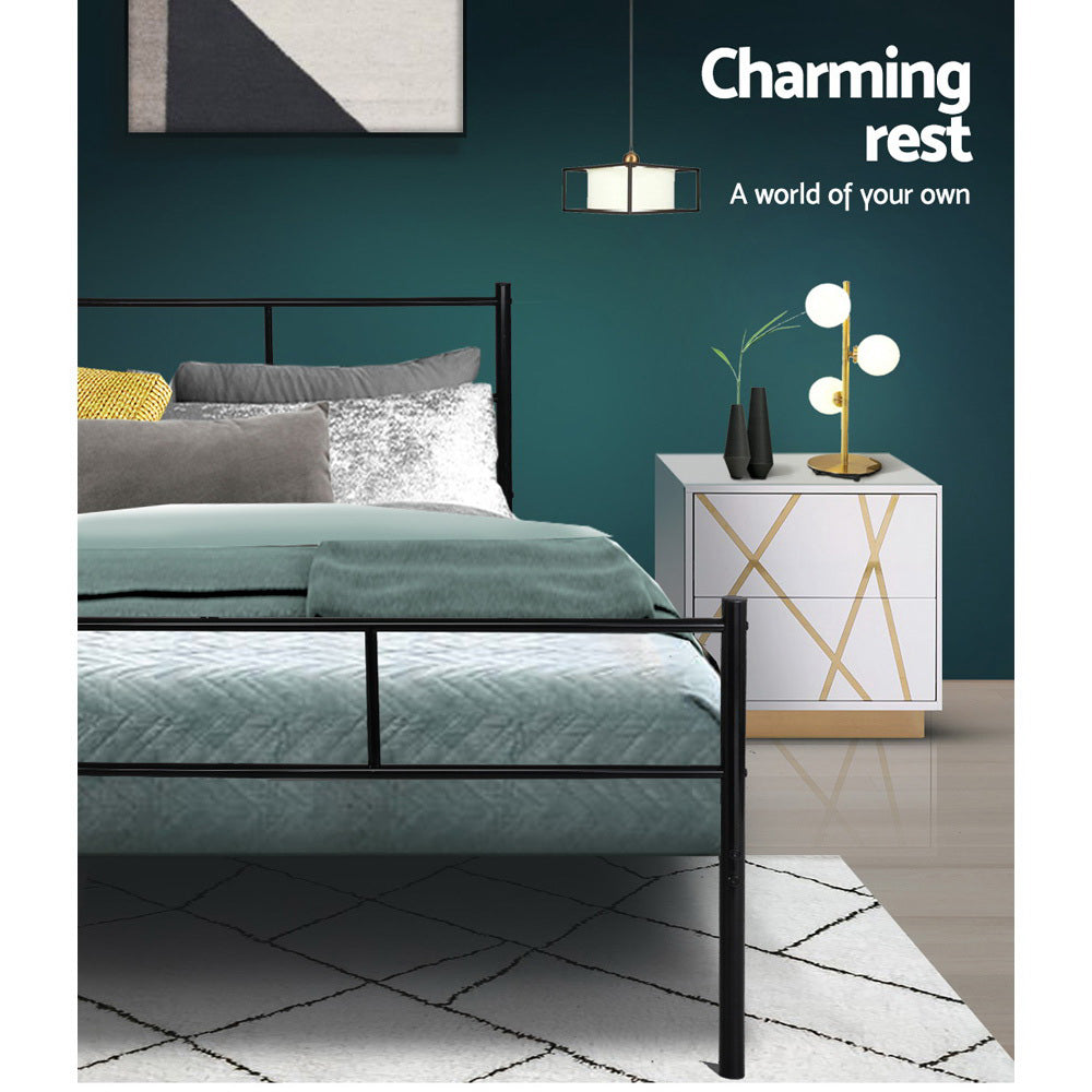 Artiss Bed Frame Double Metal Bed Frame SOL Chez Guru