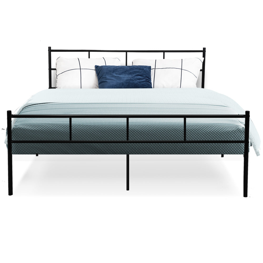 Artiss Bed Frame Queen Metal Bed Frame SOL Chez Guru