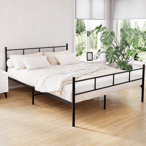 Artiss Bed Frame Queen Metal Bed Frame SOL Chez Guru