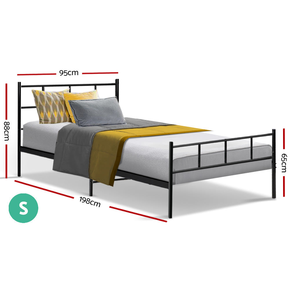 Artiss Bed Frame Single Metal Bed Frame SOL Chez Guru