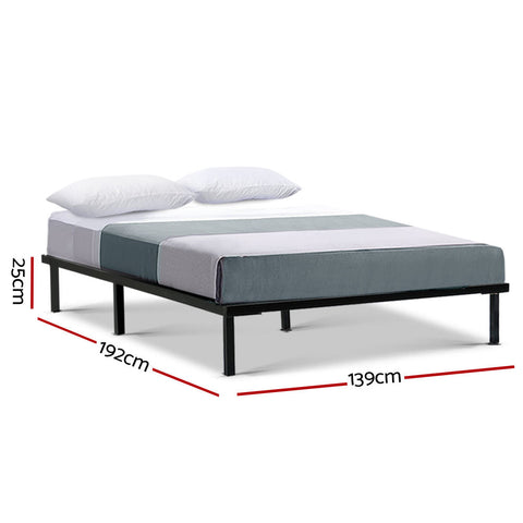 Artiss Bed Frame Double Size Metal Bed Frame TED Chez Guru