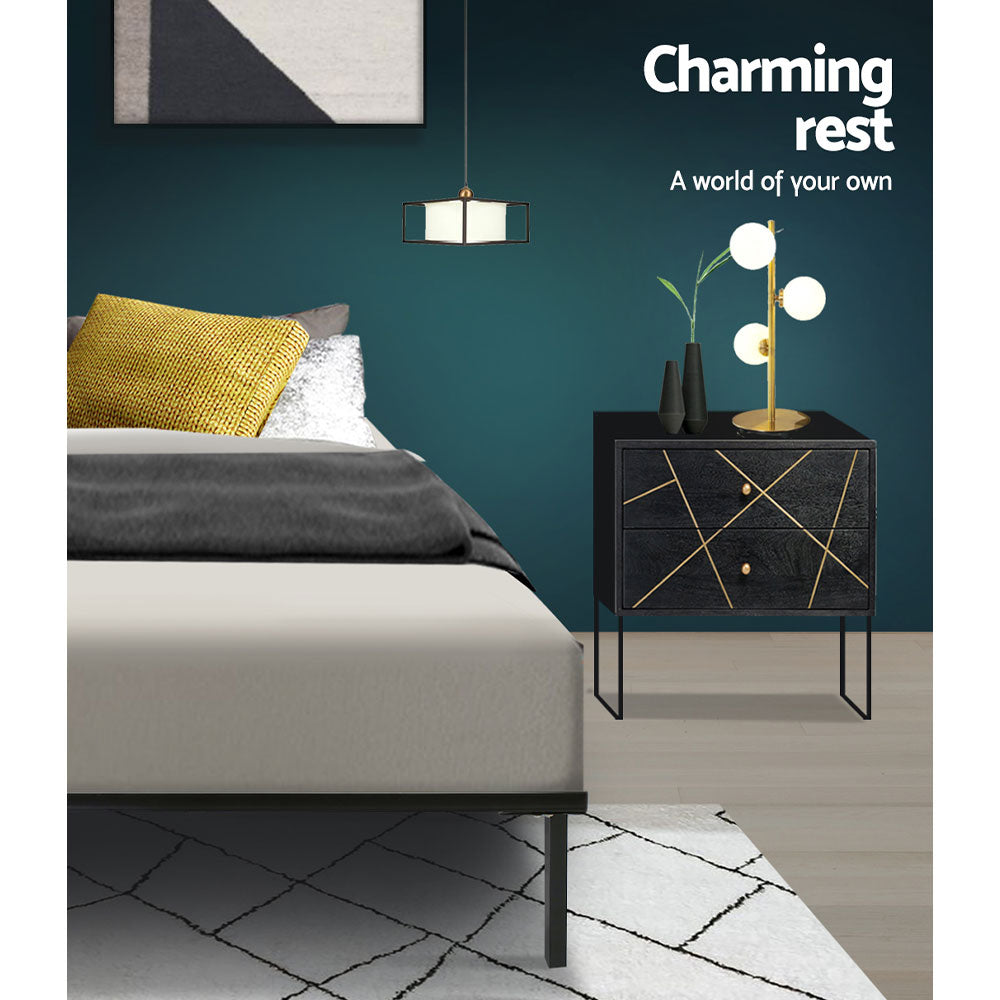 Artiss Bed Frame Double Size Metal Bed Frame TED Chez Guru