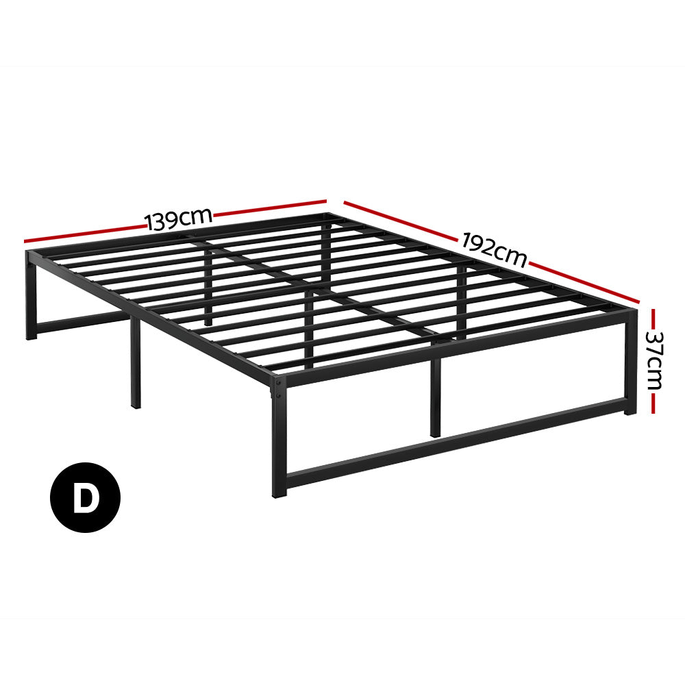 Artiss Bed Frame Double Size Metal Bed Frame TINO Chez Guru