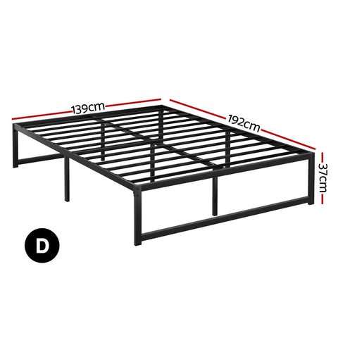 Artiss Bed Frame Double Size Metal Bed Frame TINO Chez Guru