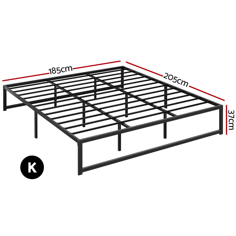 Artiss Bed Frame King Size Metal Bed Frame TINO Chez Guru
