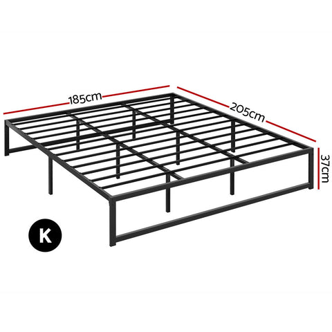 Artiss Bed Frame King Size Metal Bed Frame TINO Chez Guru