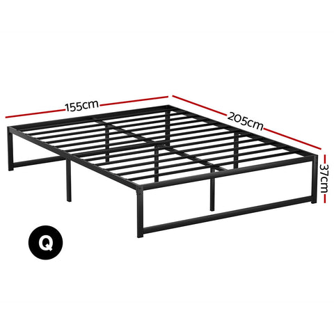 Artiss Bed Frame Queen Size Metal Bed Frame TINO Chez Guru