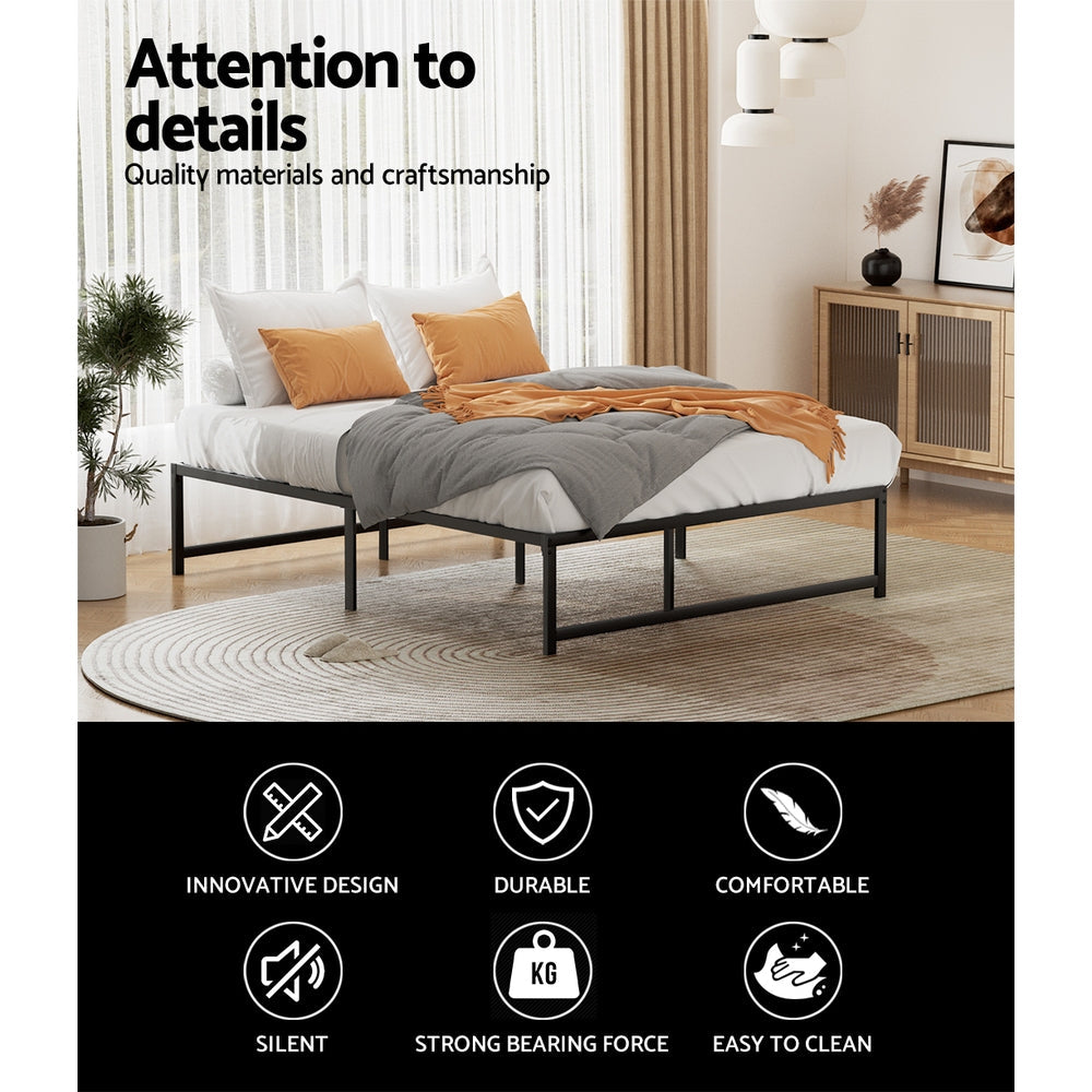 Artiss Bed Frame Queen Size Metal Bed Frame TINO Chez Guru