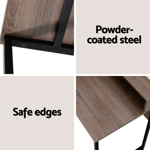 Artiss Computer Desk Shelf Oak 100CM - Chez Guru