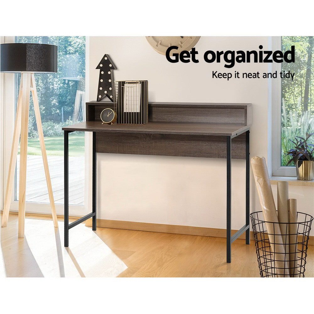 Artiss Computer Desk Shelf Oak 100CM - Chez Guru