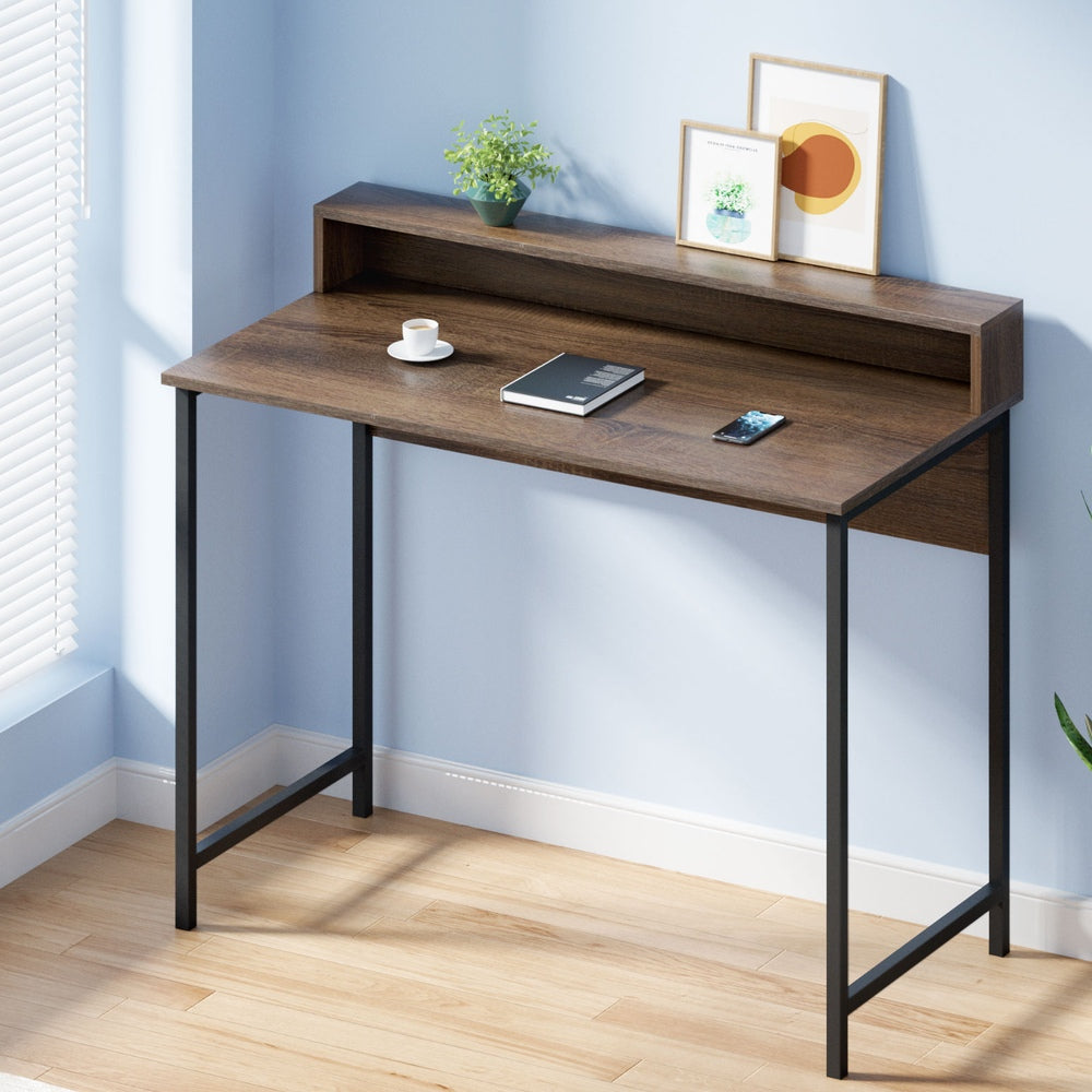 Artiss Computer Desk Shelf Oak 100CM - Chez Guru
