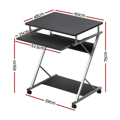 Artiss Computer Desk Keyboard Tray Shelf Black 60CM Chez Guru