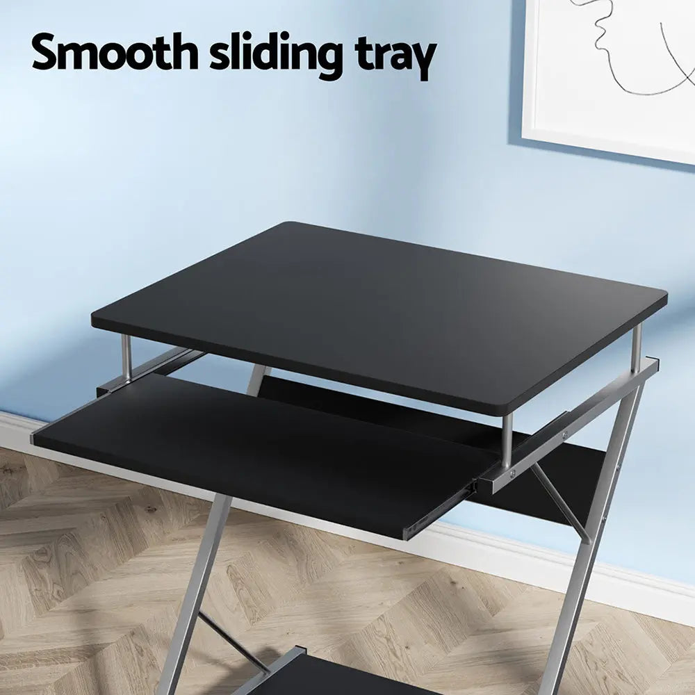 Artiss Computer Desk Keyboard Tray Shelf Black 60CM Chez Guru