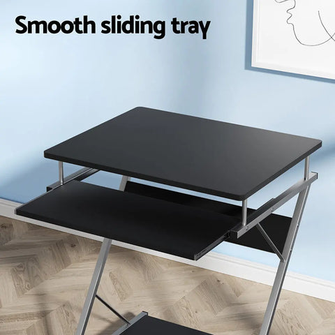 Artiss Computer Desk Keyboard Tray Shelf Black 60CM Chez Guru