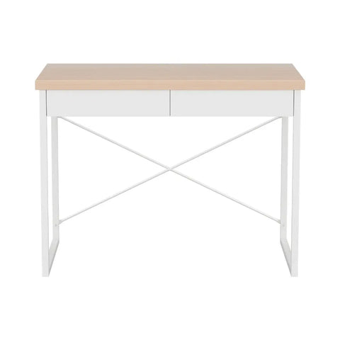 Artiss Computer Desk Drawer Storage Oak 100CM Chez Guru